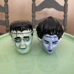Frankenstein and Bride Salt and Pepper Shakers